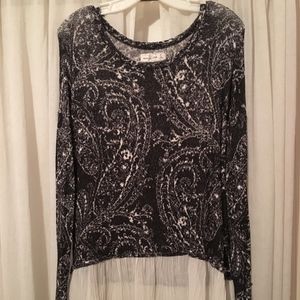 Abercrombie paisley sweater